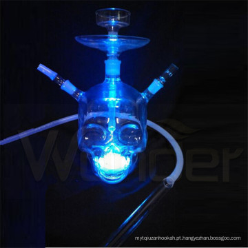 Hookah de vidro de arte com luz LED